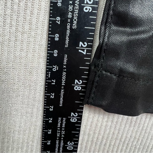 KUT FROM THE KLOTH Reese Ankle Straight NWT Faux Leather Black Pant Jean Size 16 - Picture 12 of 16